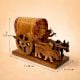 Handcrafted Wood Bullock Cart Figurine